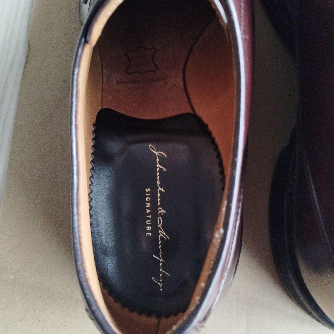 ジョンストン＆マーフィー　バーガンディ　コードバン使用‼️　ドレスアップシューズ