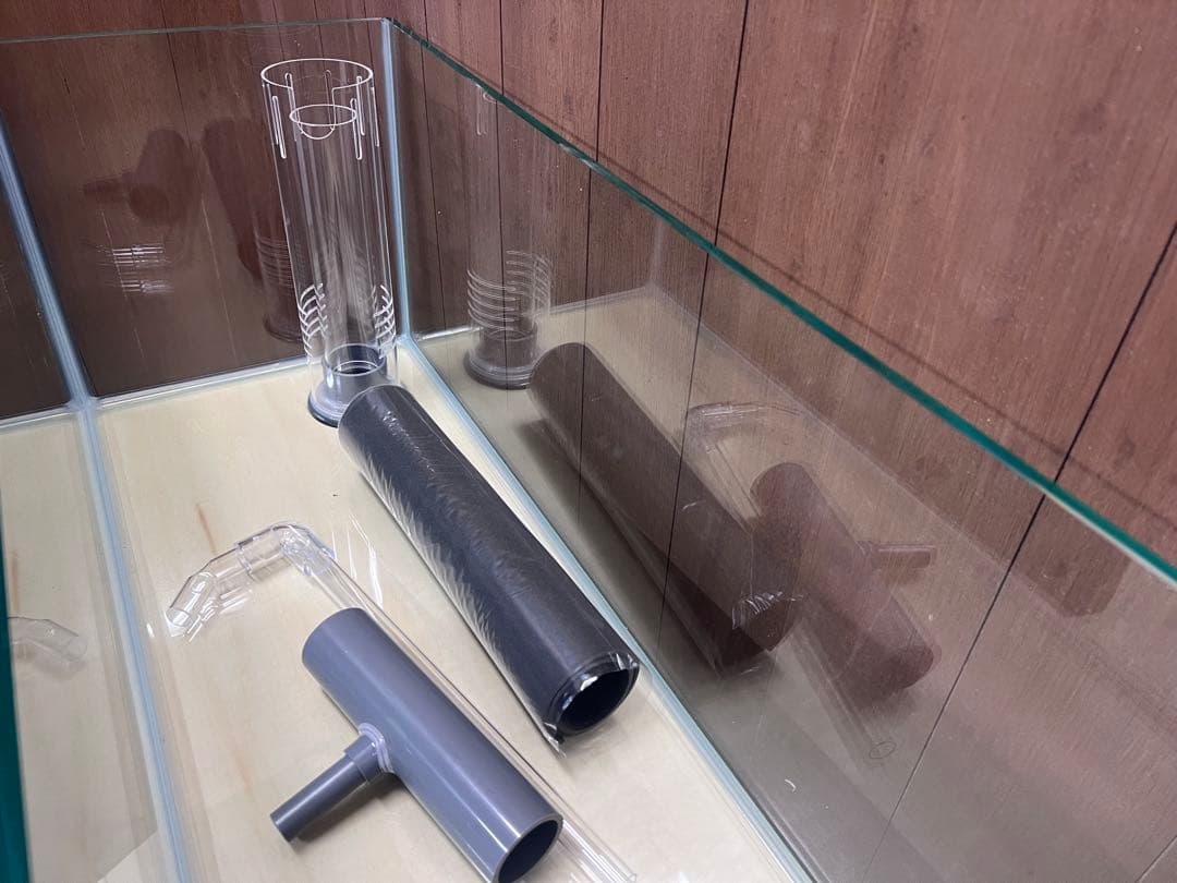 1セット限定　1200ｘ300ｘ300㎜オールガラスオーバーフロー水槽 セット