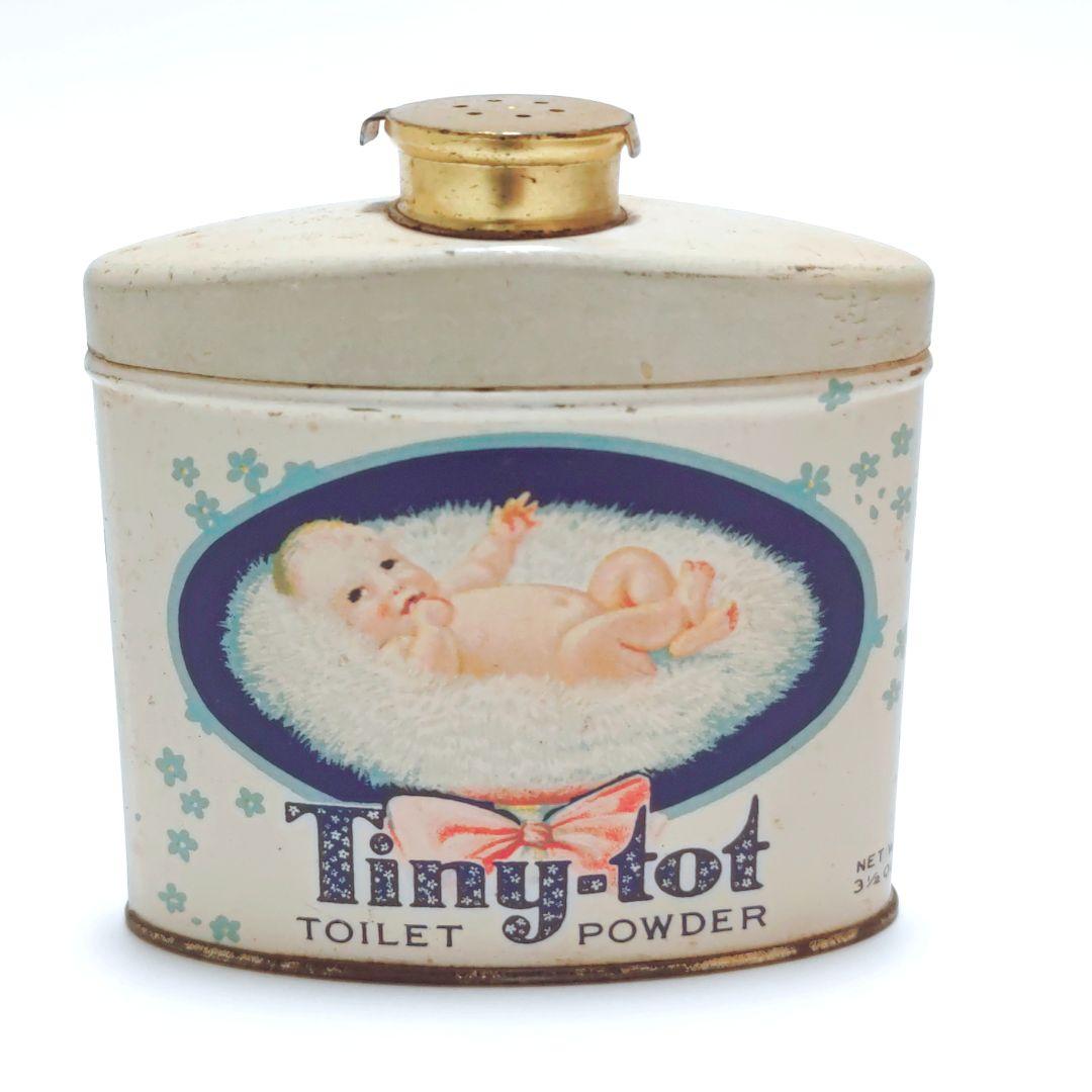レア ビンテージ パウダー缶 Tiny-tot ベビー
