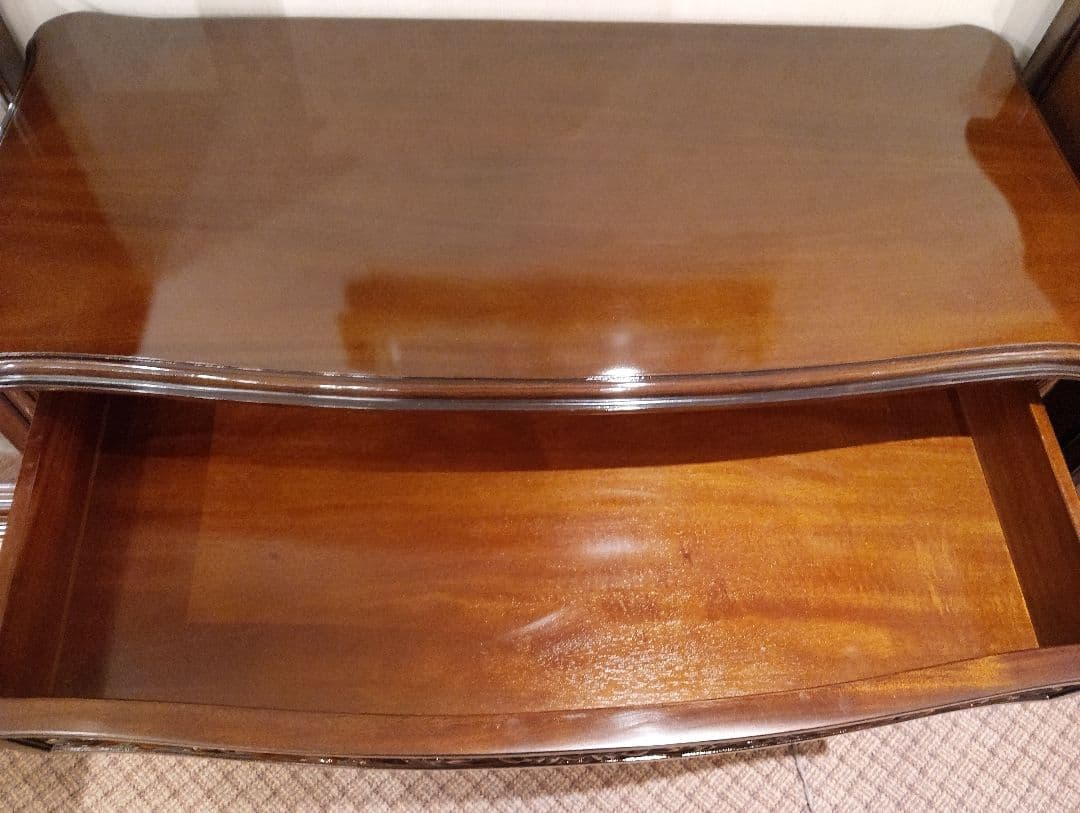 アンティーク調 2段チェスト 全国配送設置料無料 新品 猫脚 クラシック