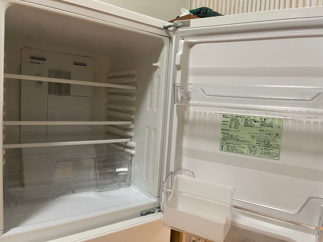 ユーイング 冷凍冷蔵庫 UR-F110F 110L 2014年製 ホワイト