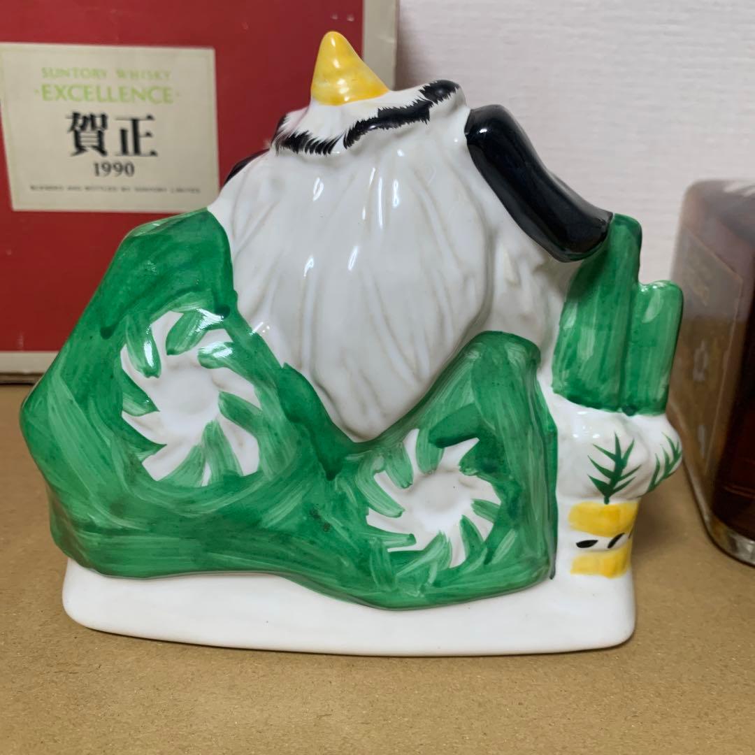 美品　サントリーウイスキー　エクセレンス　1990年　賀正　陶器ボトル　未開封