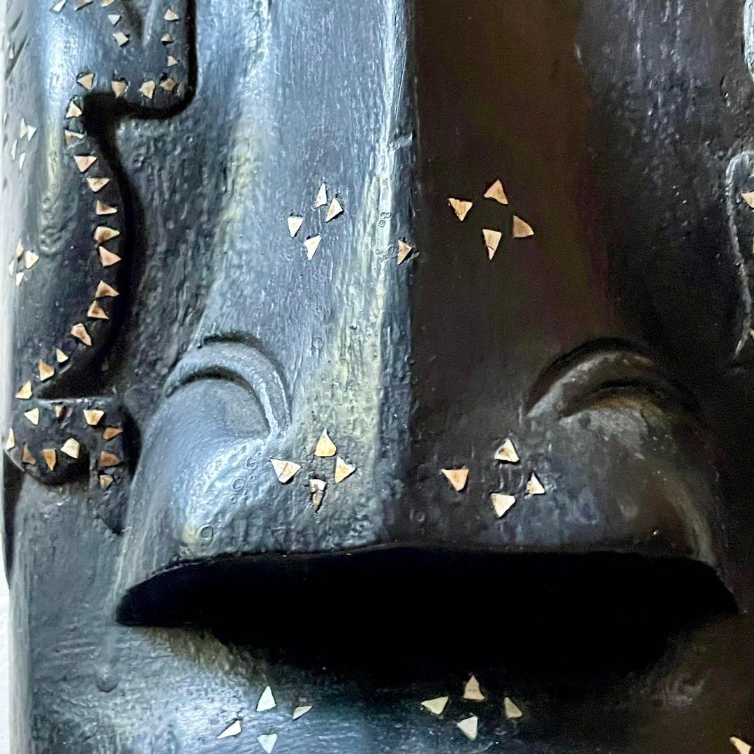 インテリアにインドネシア バリ島 細長いお面 約75cm エスニック