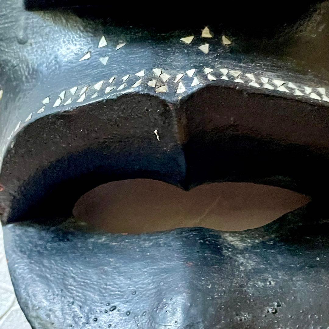 インテリアにインドネシア バリ島 細長いお面 約75cm エスニック