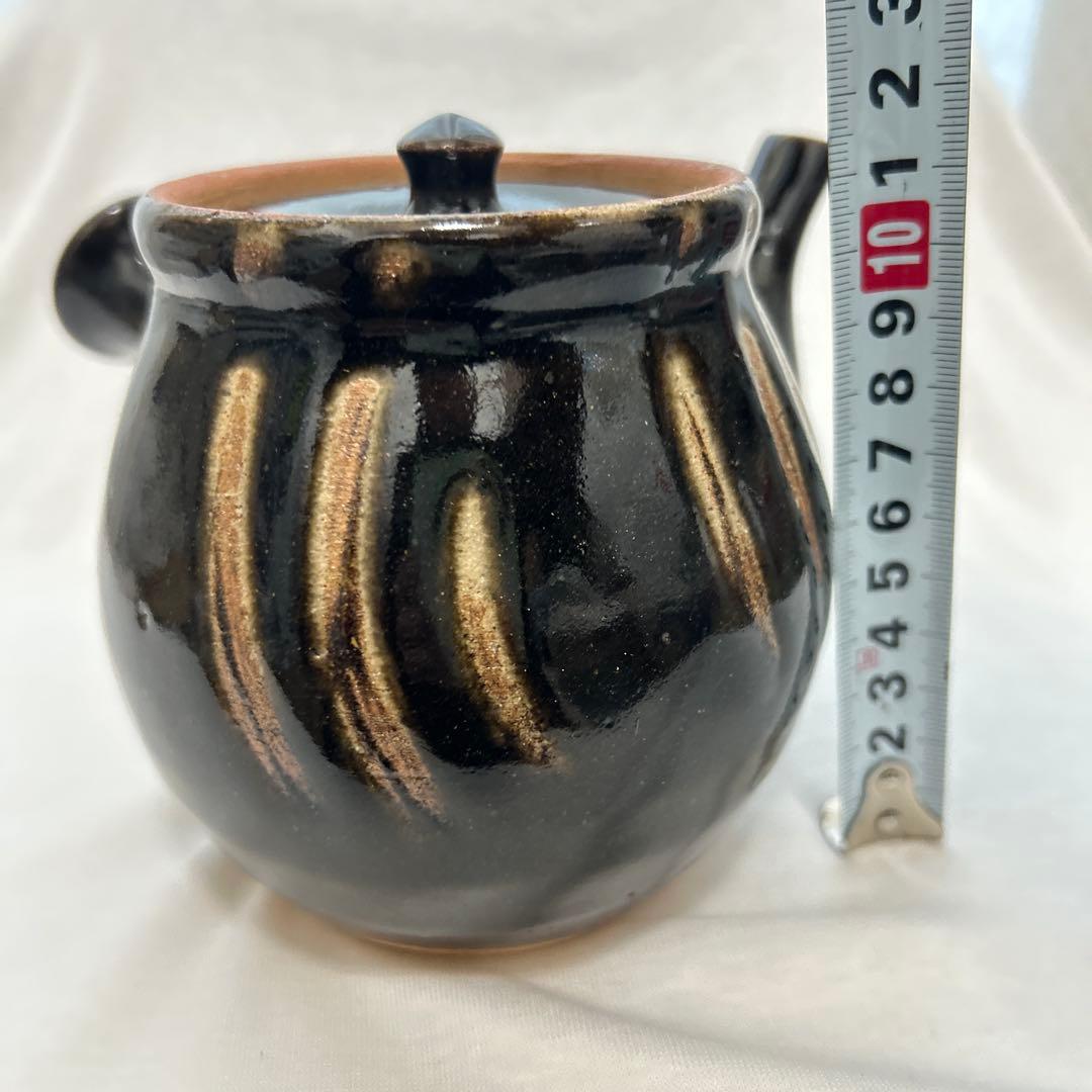 益子焼　塚本窯　茶器セット　急須　湯呑５個　 指掻き　民藝