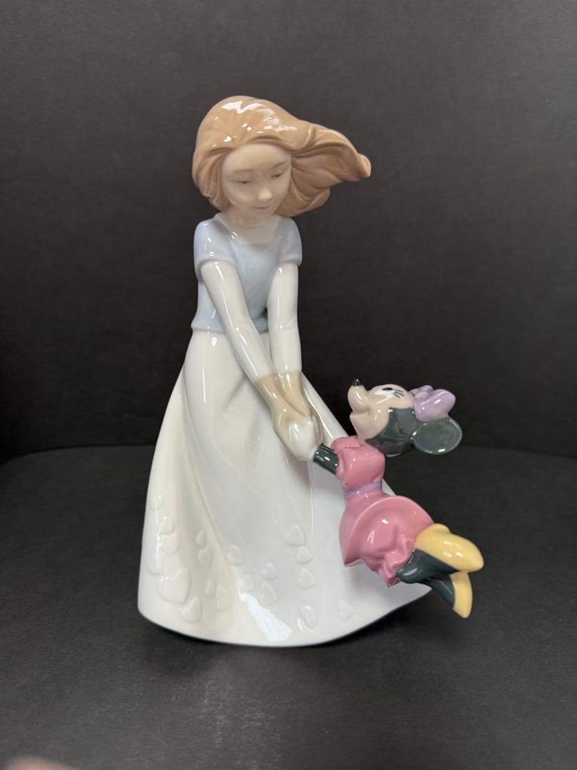 新品未使用　陶器置き物　NAO × ディズニー ミニーの親友　箱付き　送料込み