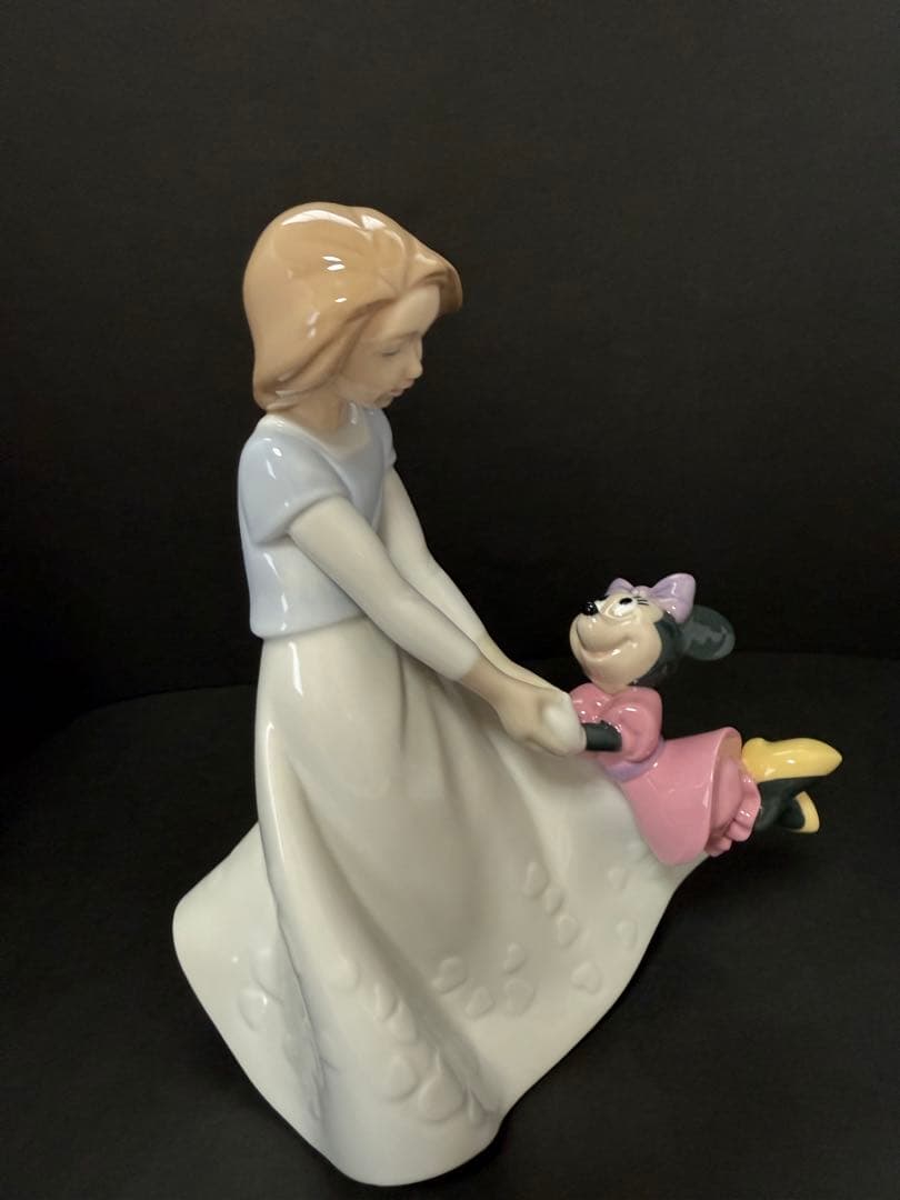 新品未使用　陶器置き物　NAO × ディズニー ミニーの親友　箱付き　送料込み