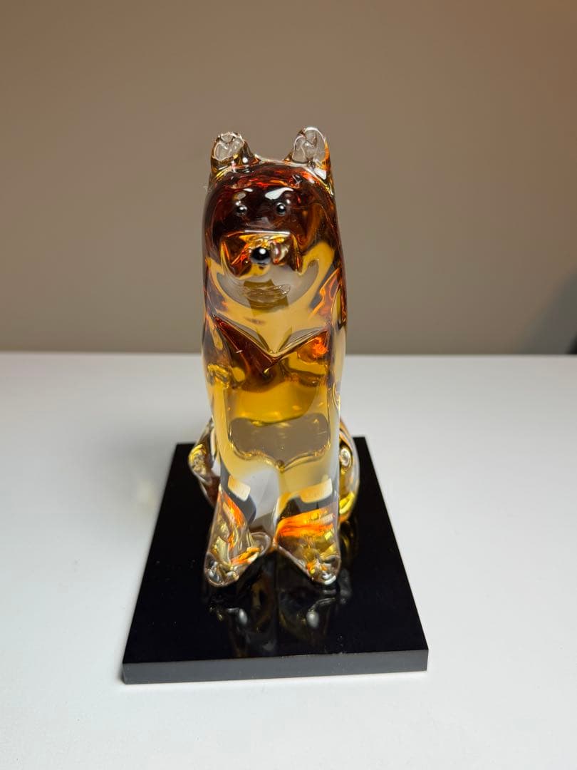 津軽びいどろ　2018年 干支「戌（犬）」置物