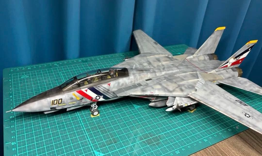 戦闘機　プラモデル　完成品　タミヤ　1/48　グラマン　F-14Dトムキャット