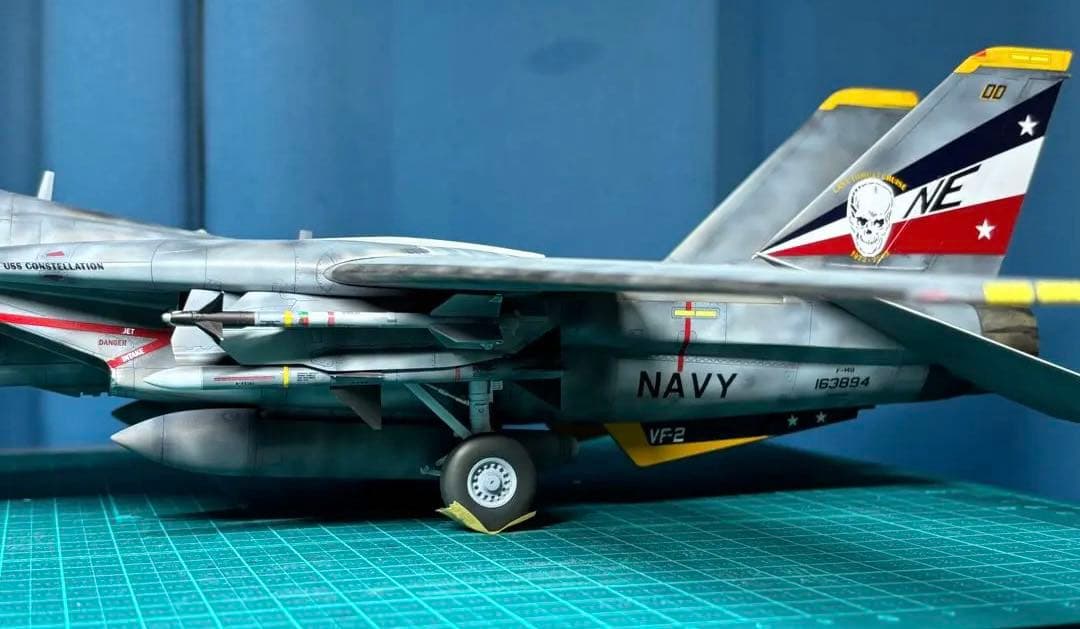 戦闘機　プラモデル　完成品　タミヤ　1/48　グラマン　F-14Dトムキャット