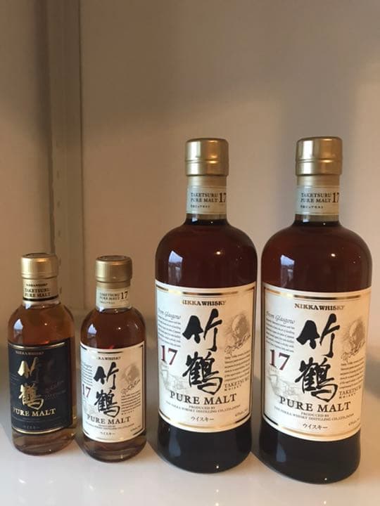 ニッカ竹鶴17年と180ミリNＡと17年180ミリ