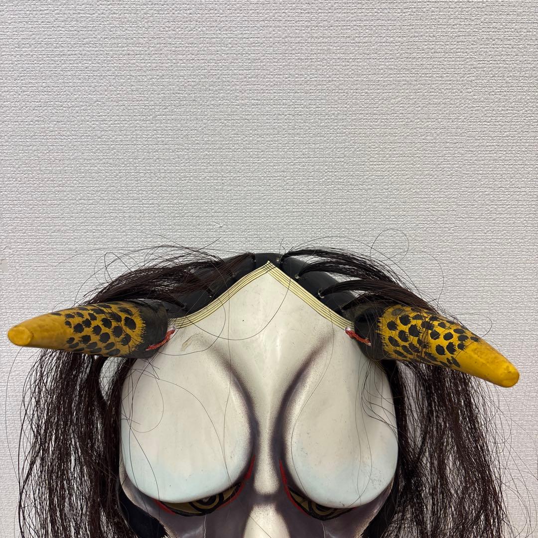 鬼のお面　厄除け　壁掛け　神楽面 魔除け　アンティーク