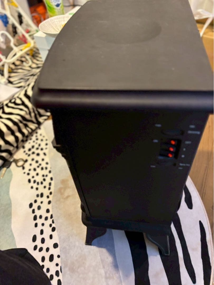 ヴィンテージスタイル 電気ヒーター 黒