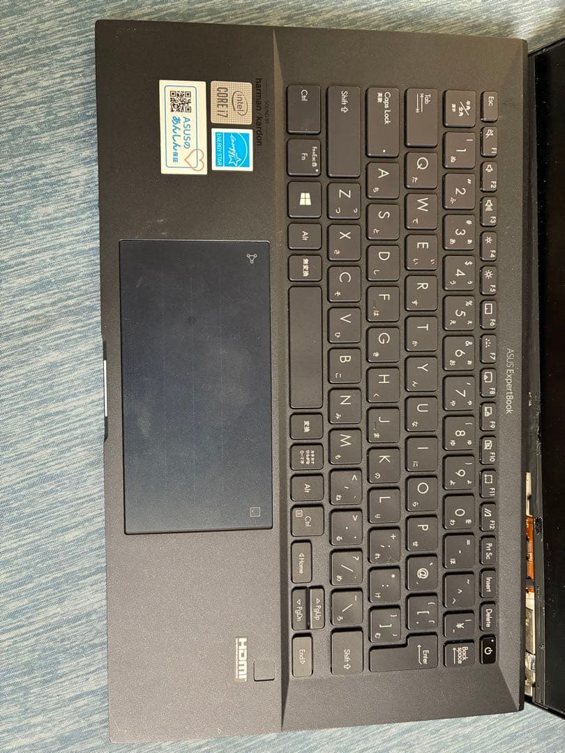 asus expertbook B9450 ジャンク　液晶割れ　ヒンジ破損