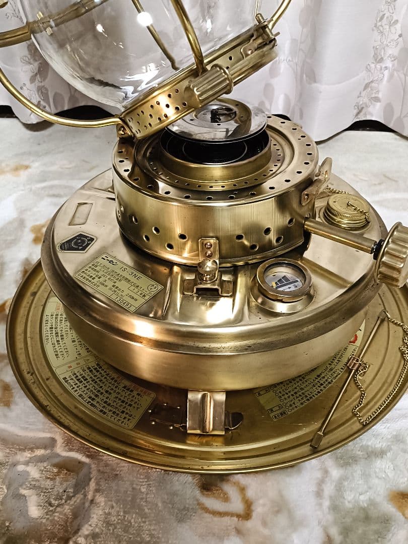 【美品】ニッセン石油ストーブ ゴールドフレーム IS-3NE 復刻版