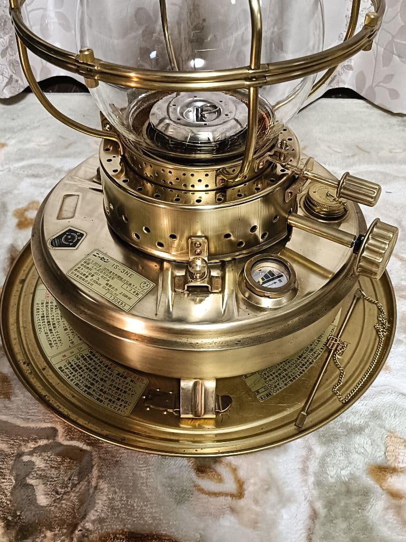 【美品】ニッセン石油ストーブ ゴールドフレーム IS-3NE 復刻版