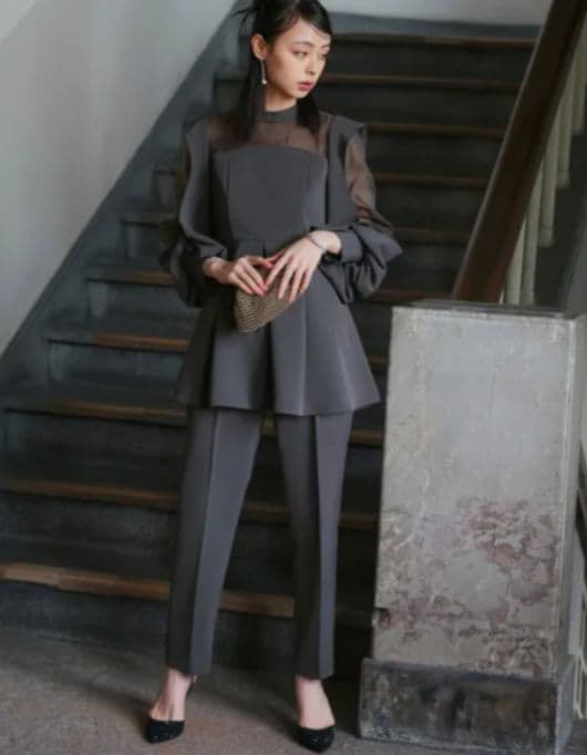 オケージョンドレス　パンツドレス