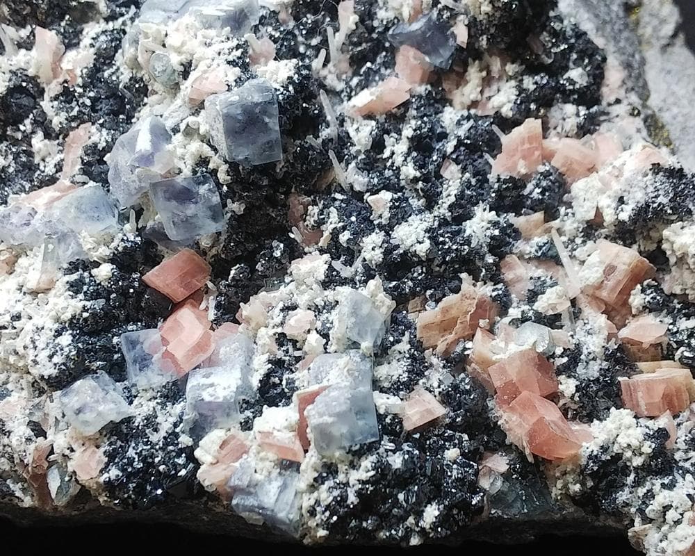 435 約1.5kg ロードクロサイト＆フローライト アパタイト スイートホーム