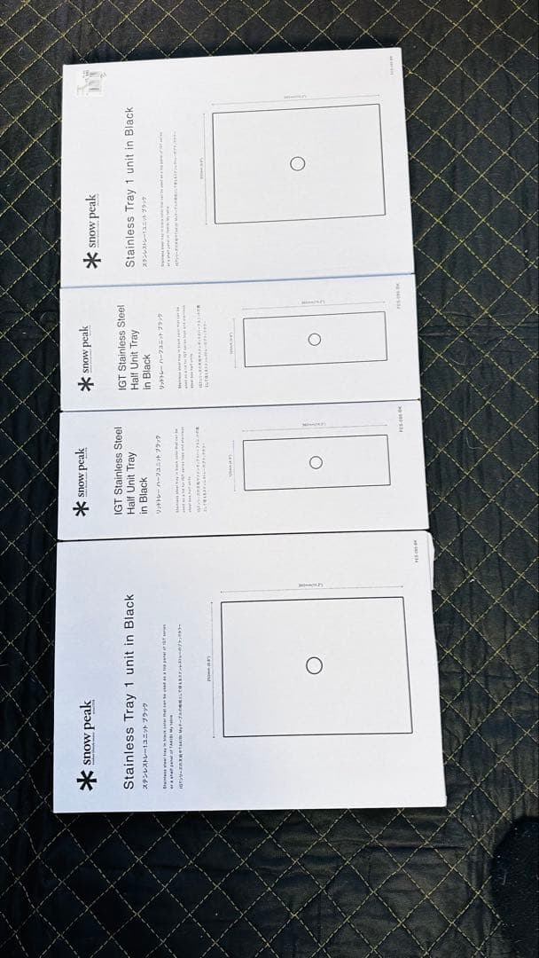 スノーピーク　雪峰祭限定　ステンレストレーセット ブラック