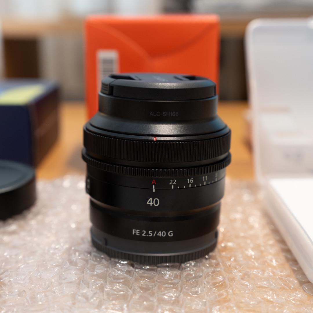【美品】SONY FE 40mm F2.5 Gレンズフード ブラックミストセット