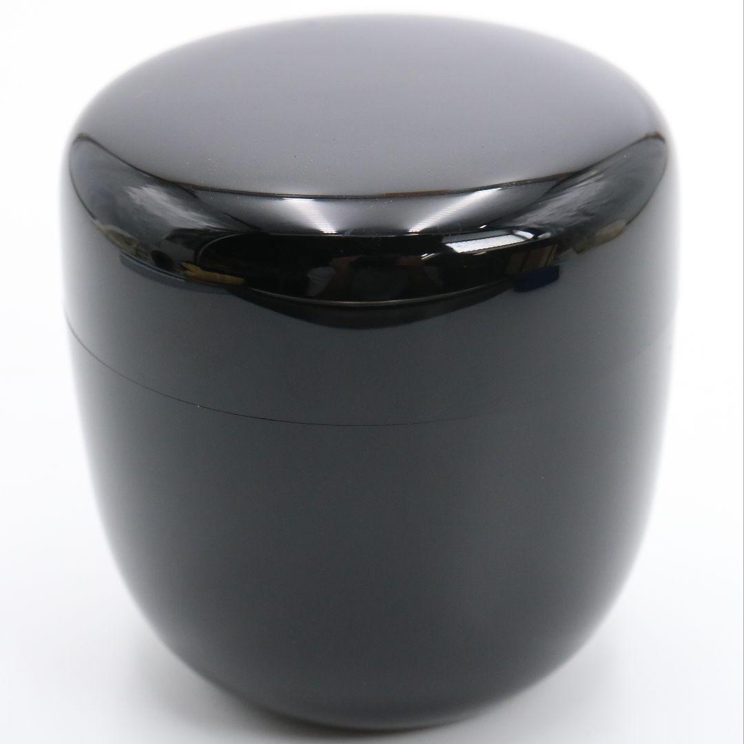 細川司光作 真塗 中棗 茶道具 共箱　C811　N1