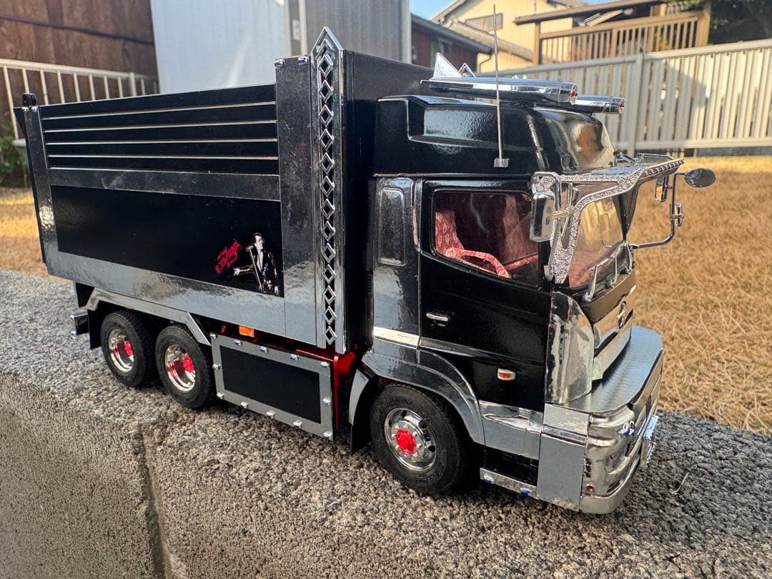 値下げ　アオシマ 1/32 深箱ダンプ改17プロフィア　YAZAWA仕様完成品