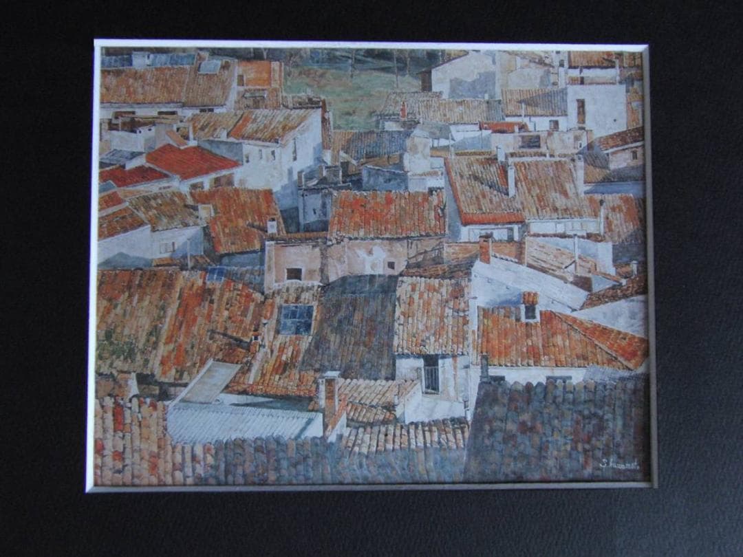 川本幸子、【時は流れて（スペイン）】、希少な額装用画集より