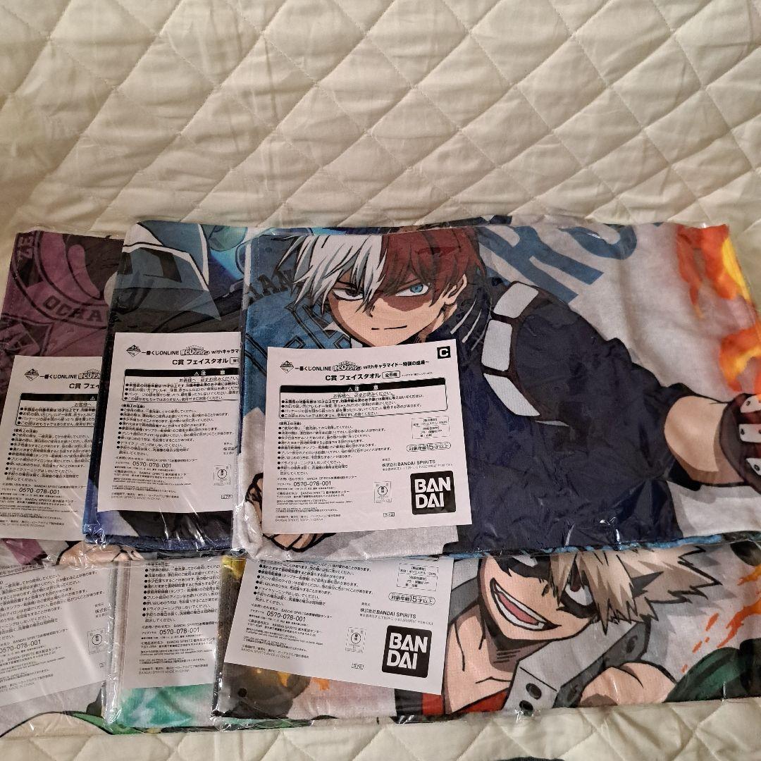 ヒロアカ　フェイスタオル　６種類セット