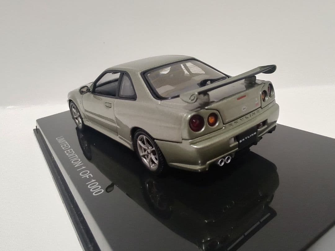 オートアート 1/43 スカイライン R34 GT-R ミニカー 3台セット