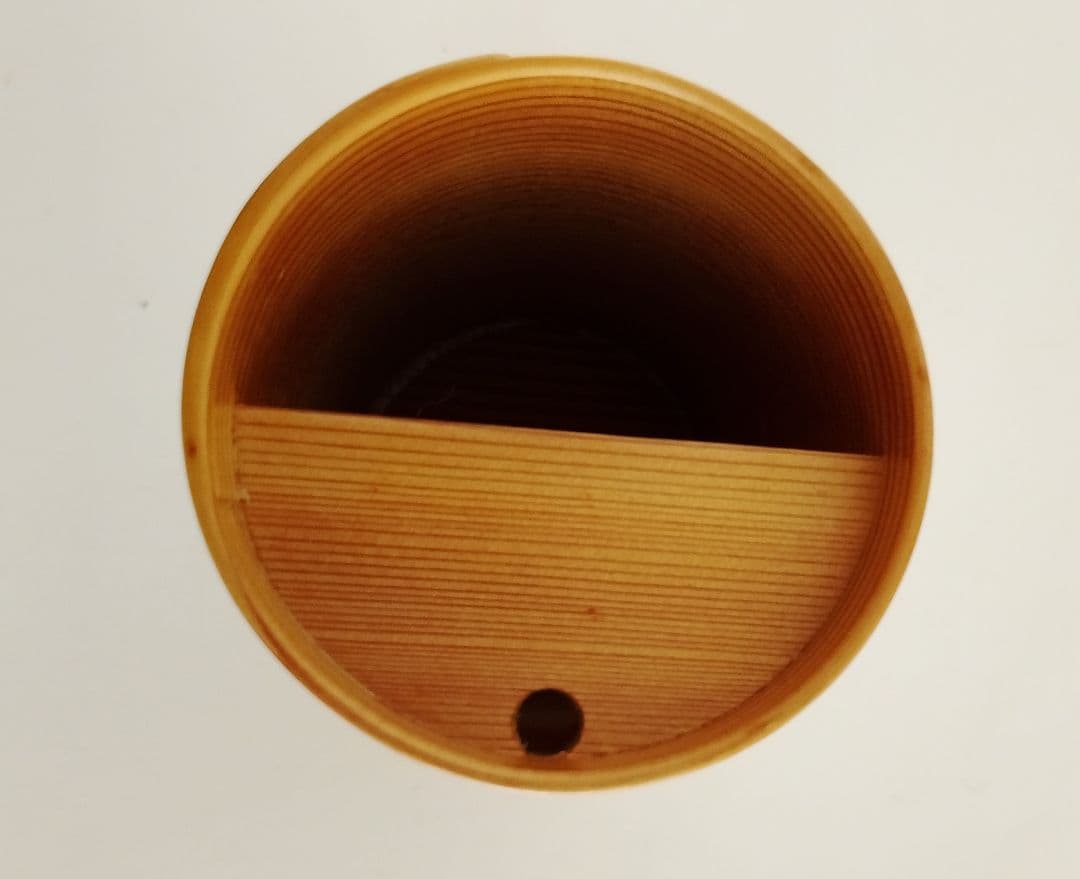 秋田杉 栗久 曲げわっぱ 冷酒器6点セット/20年経年の艶