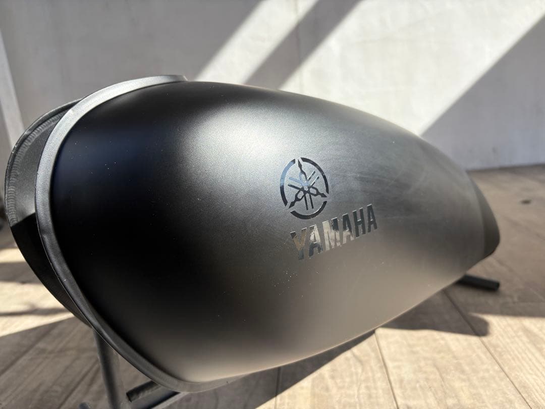 SR400 タンク 自家塗装（マットブラック&艶ありブラックステッカー）