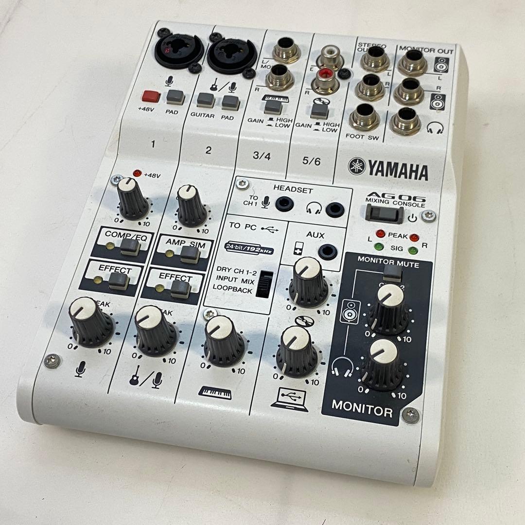 ◎ヤマハ AG06 オーディオインターフェース ミキシングコンソール
