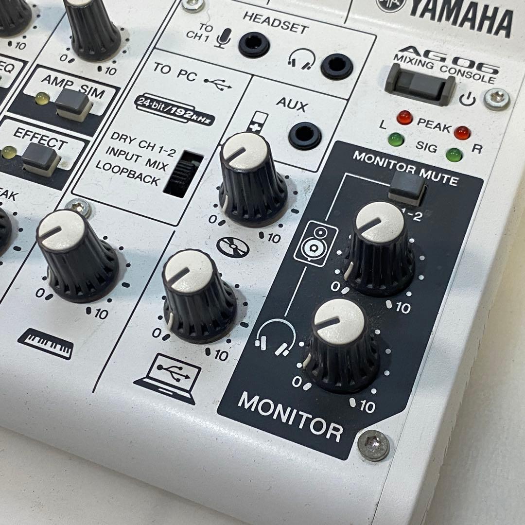 ◎ヤマハ AG06 オーディオインターフェース ミキシングコンソール