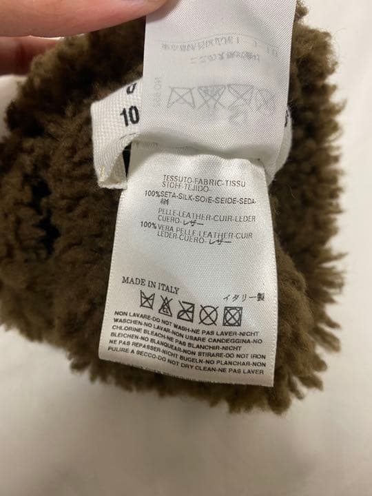 最初期　マルジェラ 05AW オープングローブ　手袋　ボア　シルク