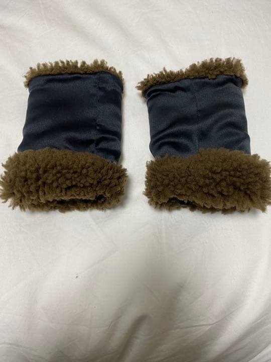 最初期　マルジェラ 05AW オープングローブ　手袋　ボア　シルク