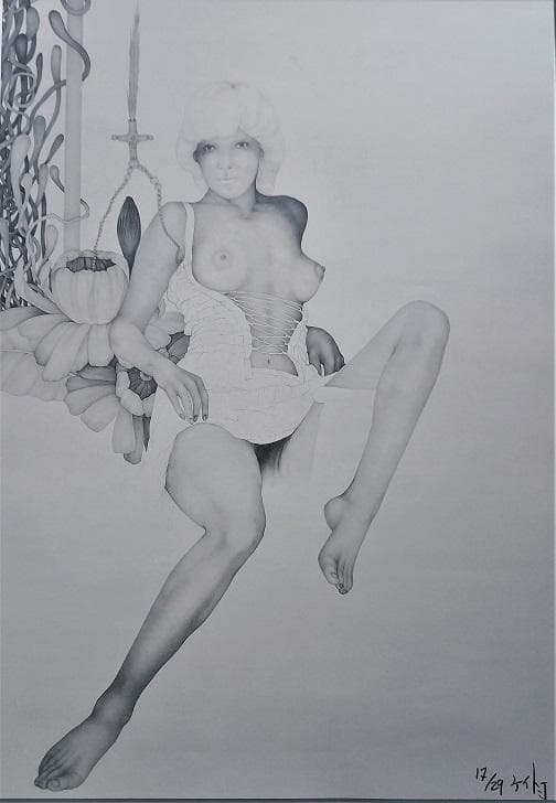 城景都　少数限定のエッチング　大判　新品額縁に額装　サイン、エディションナンバー