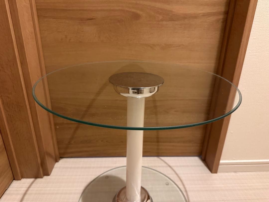 ガラステーブル インテリア スペースエイジ led 店舗什器 ミッドセンチュリー