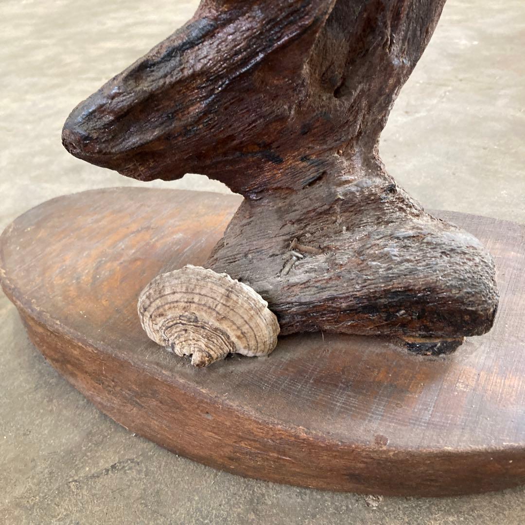 B 空洞美型 流木 枯木 古木 収集品 高さ84.5cm