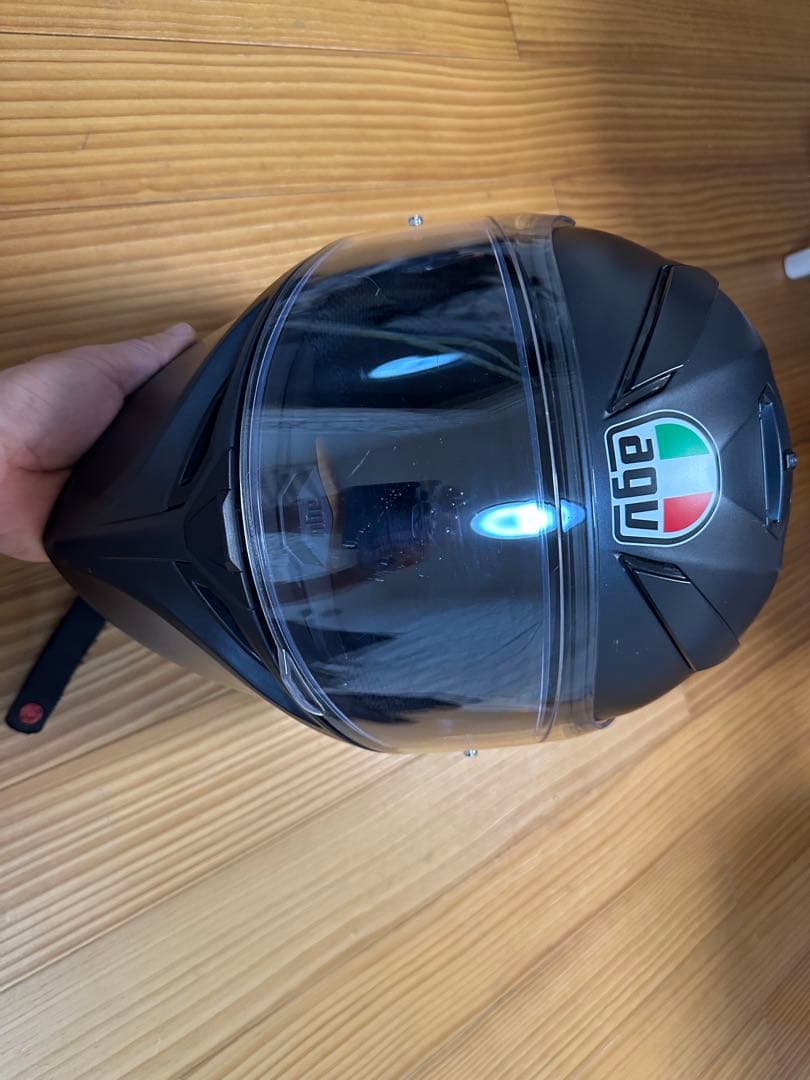 AGV フルフェイスヘルメット Lサイズマットブラックとコミネグローブセット