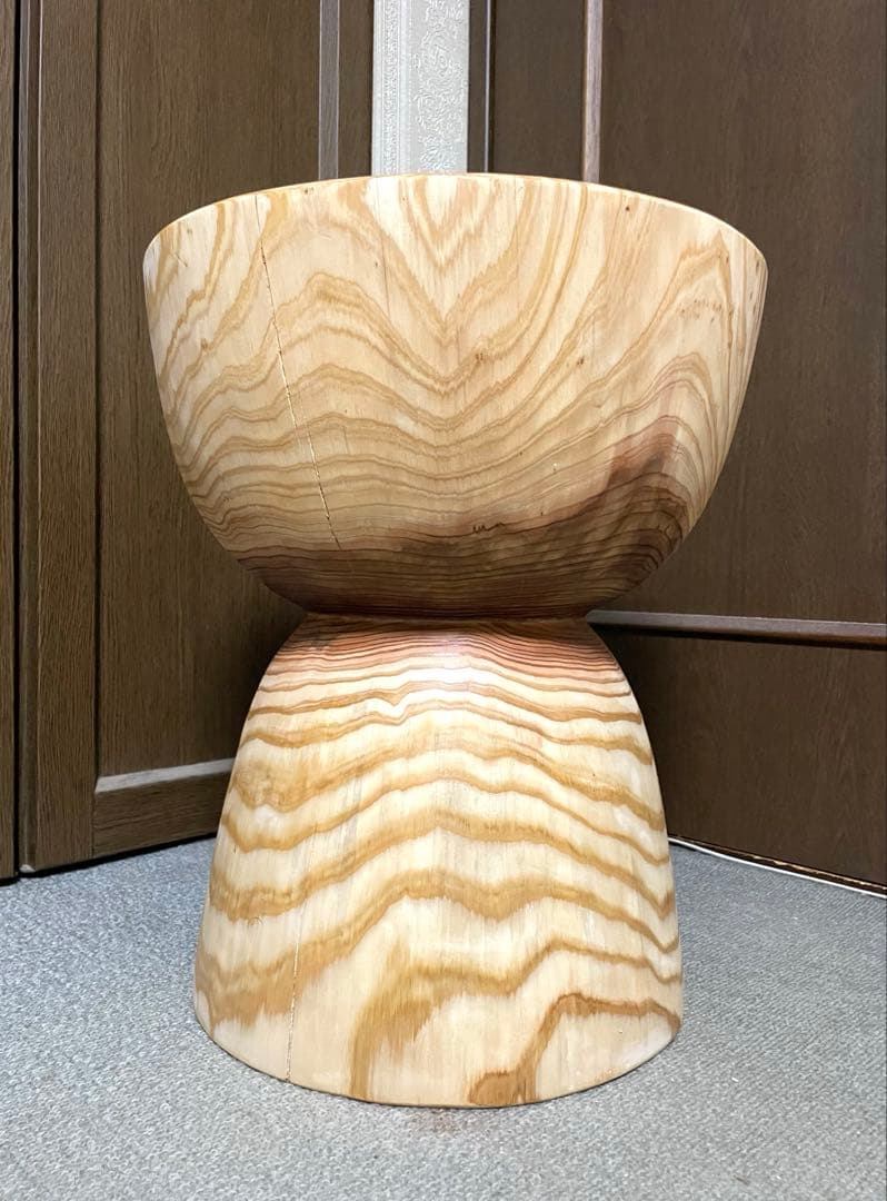 丸太　スツール　サイドテーブル　置物台