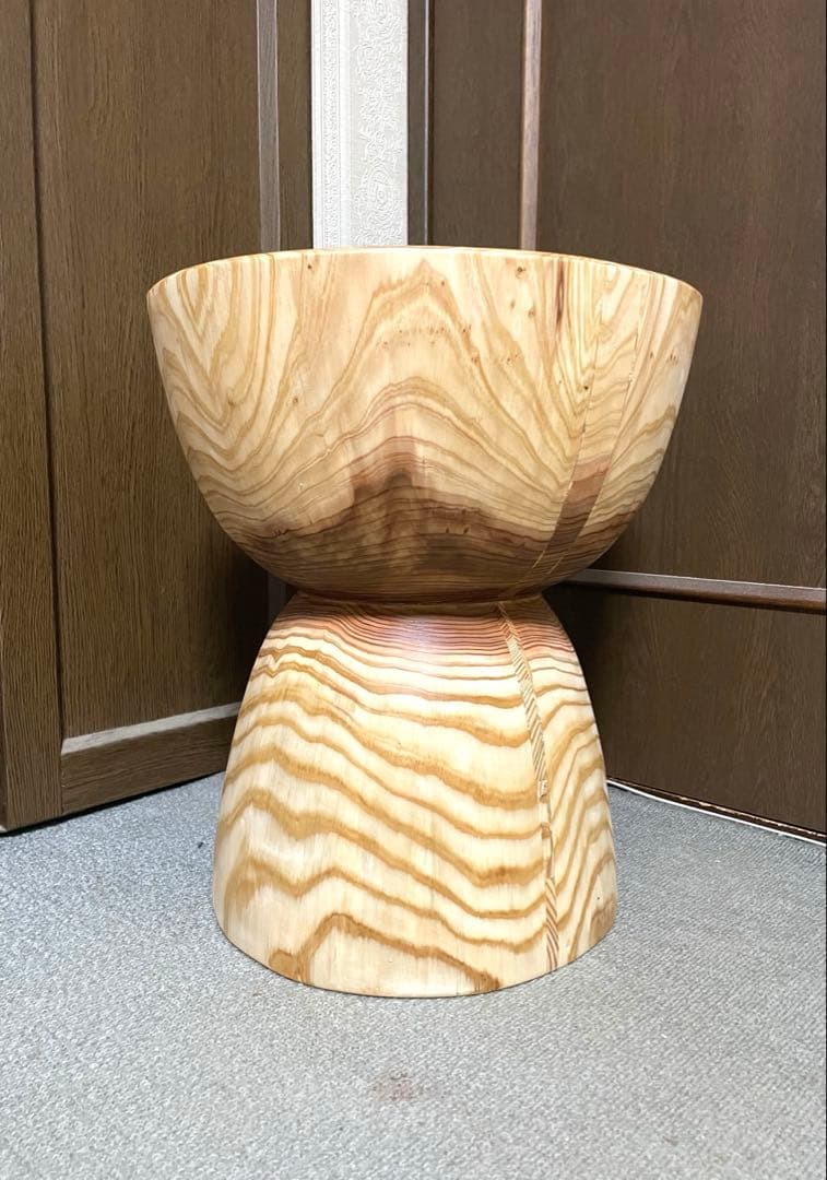 丸太　スツール　サイドテーブル　置物台
