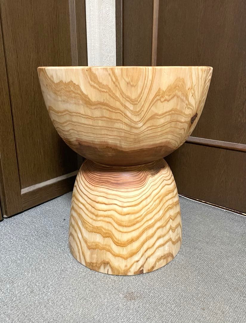 丸太　スツール　サイドテーブル　置物台