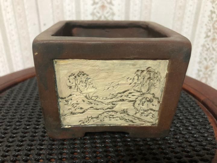 盆栽鉢　落款あり　お買い得