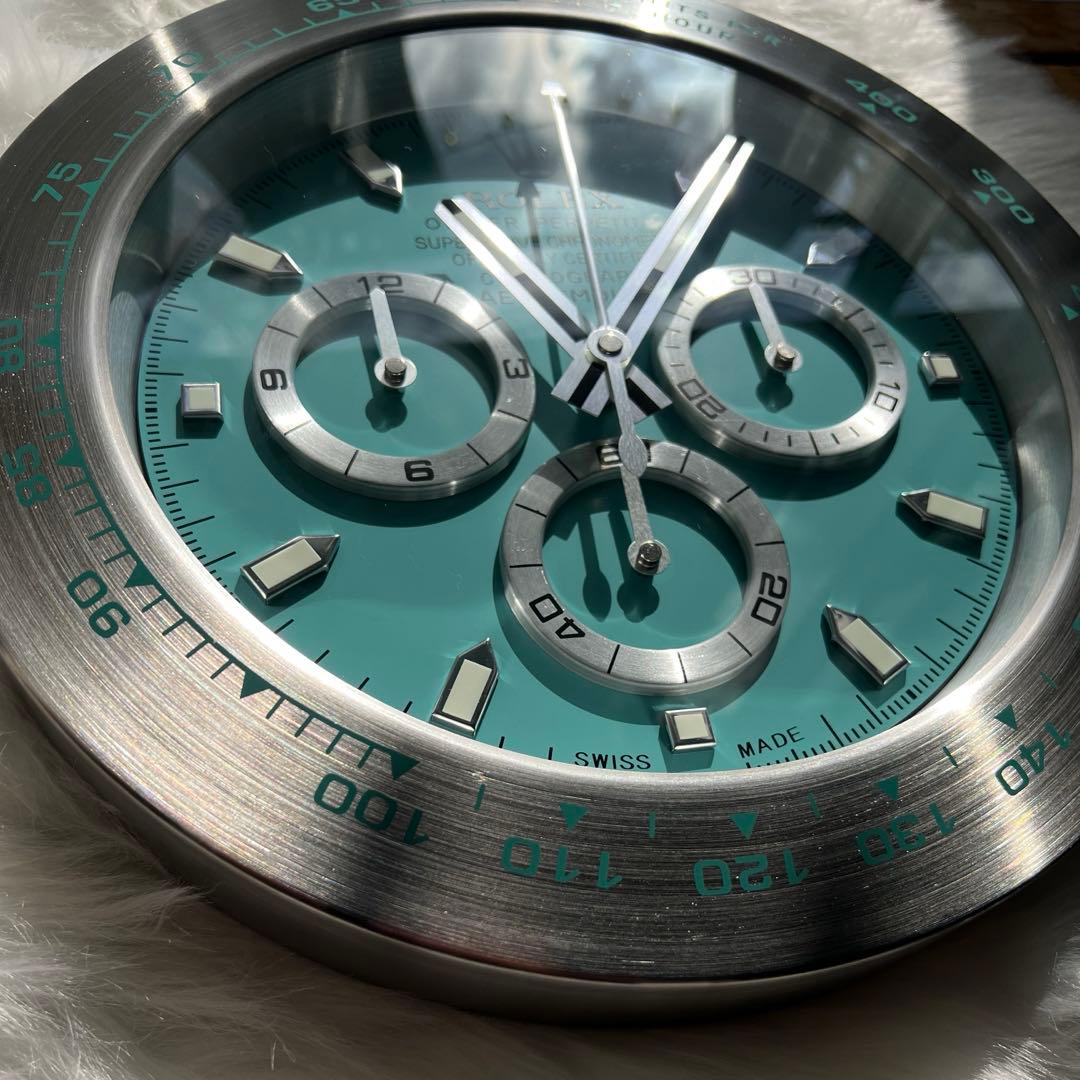 デイトナ　サブマリーナ　掛け時計　新品　ティファニーブルー