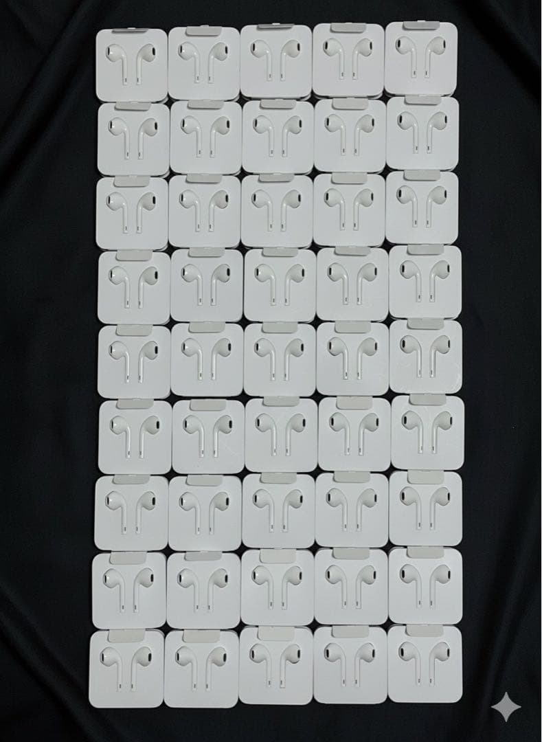 Apple iPhone 付属純正イヤホンLightning端子【45個セット】