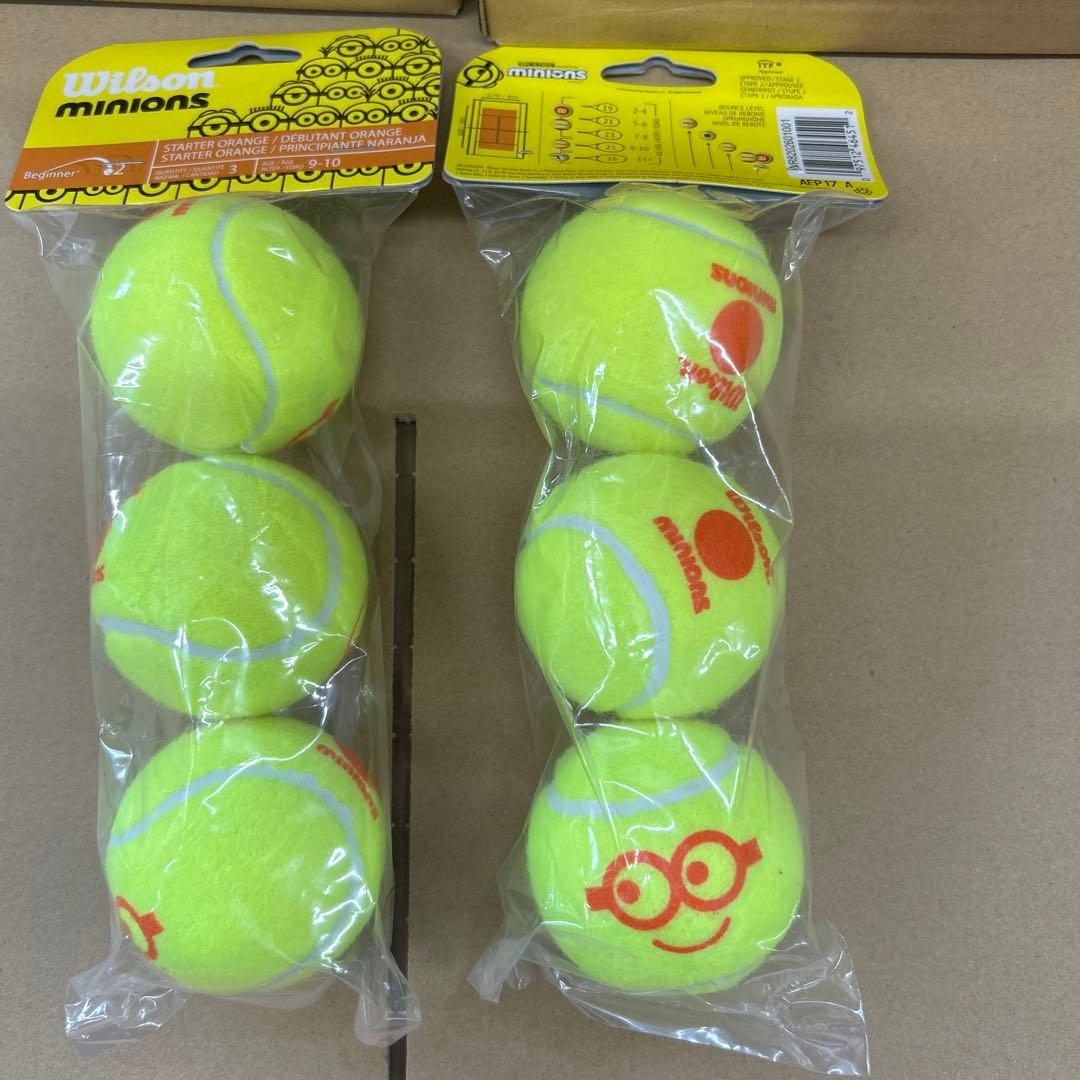 ミニオンズ ジュニアテニスボール 54球 ステージ2 オレンジWR8202601