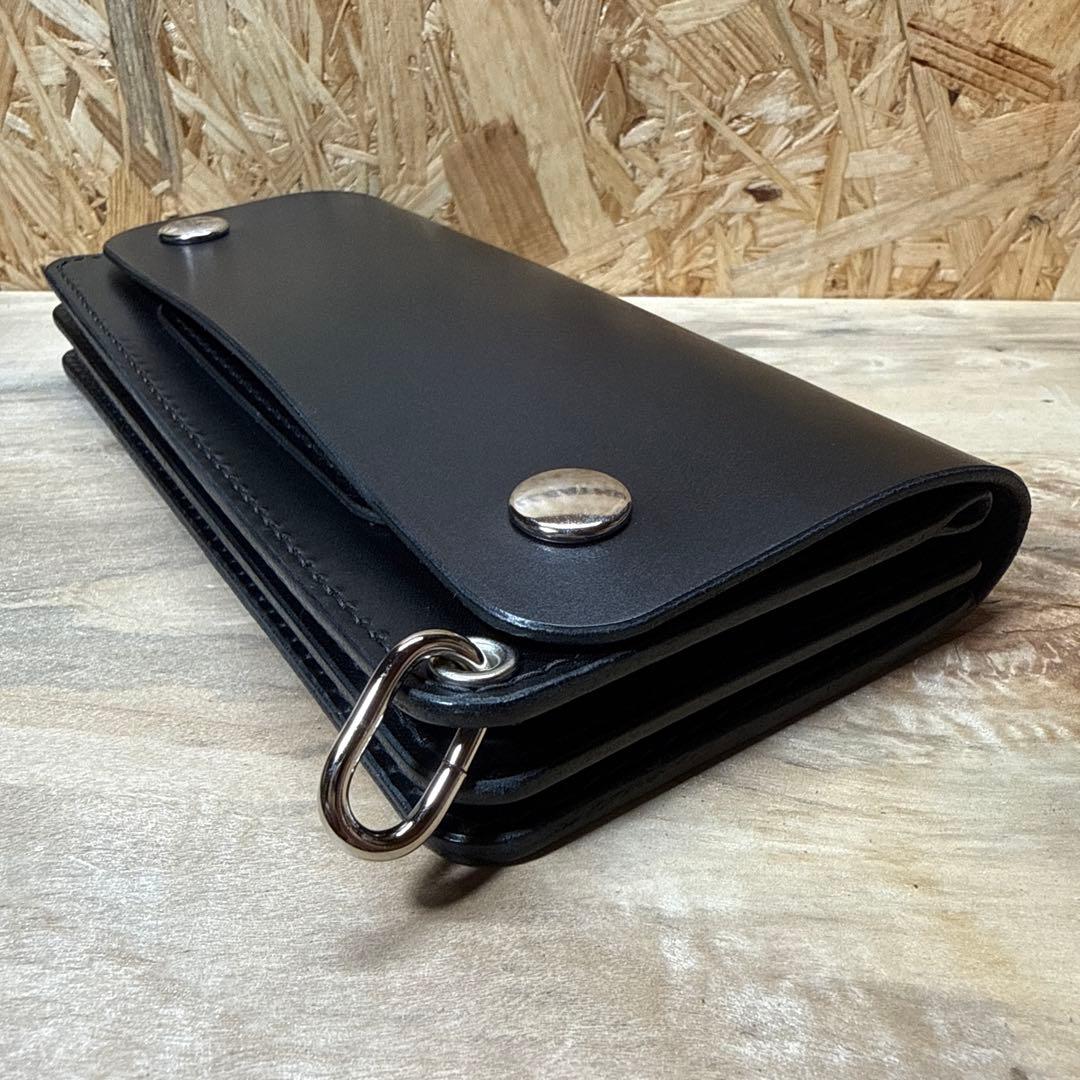 180 トラッカーウォレット 姫路レザー オイルレザー ニッケル