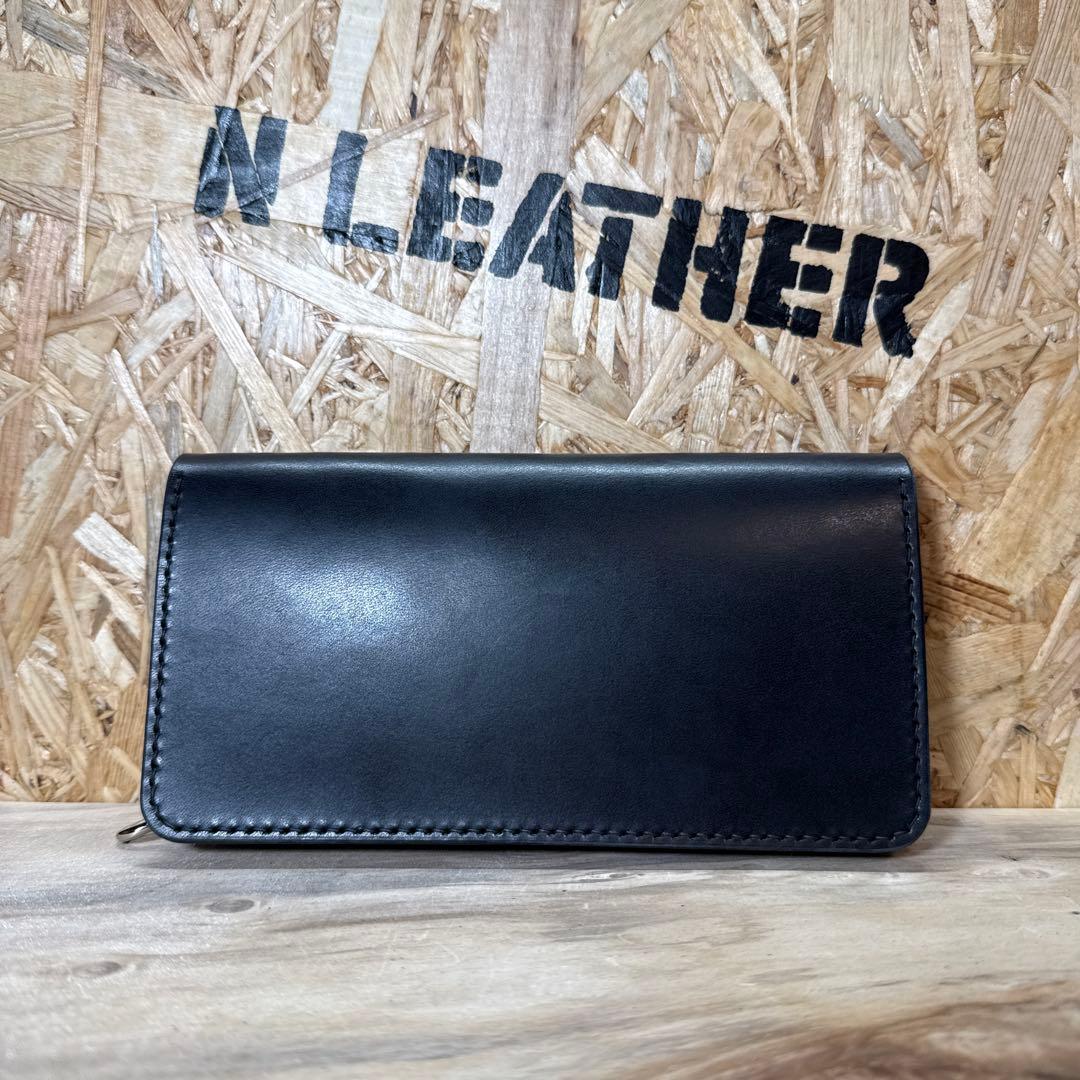 180 トラッカーウォレット 姫路レザー オイルレザー ニッケル