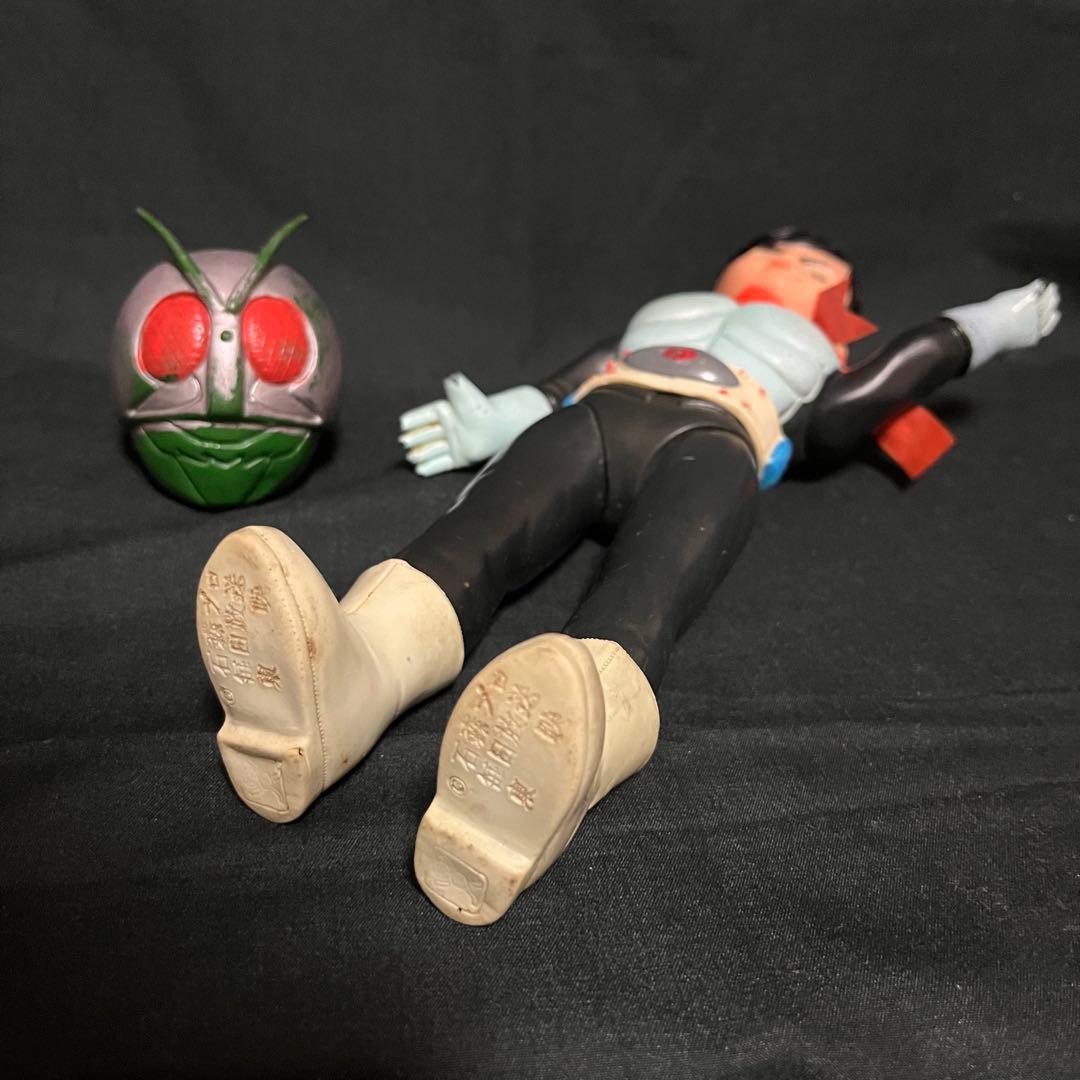 旧バンダイ 仮面ライダー 初期 スタンダードサイズ ソフビ 当時物