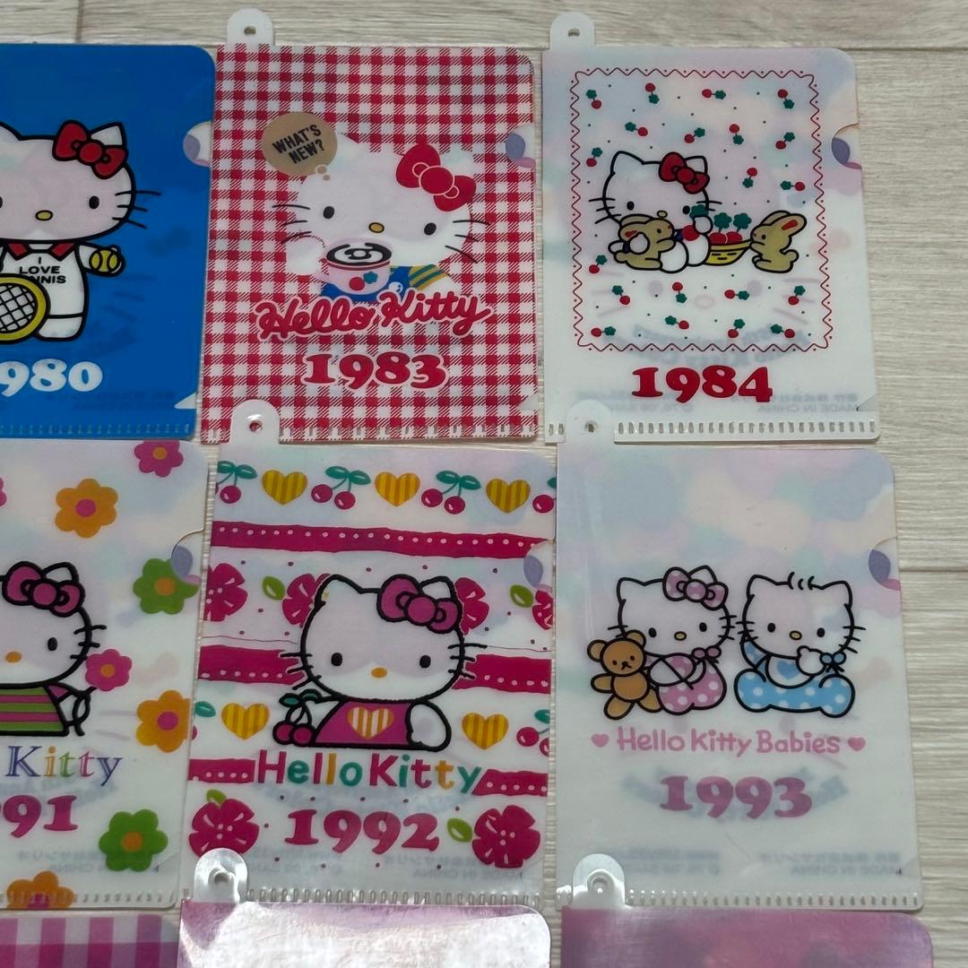 ハローキティ ミニ クリアファイル 29枚セット 平成レトロ 2009年 非売品